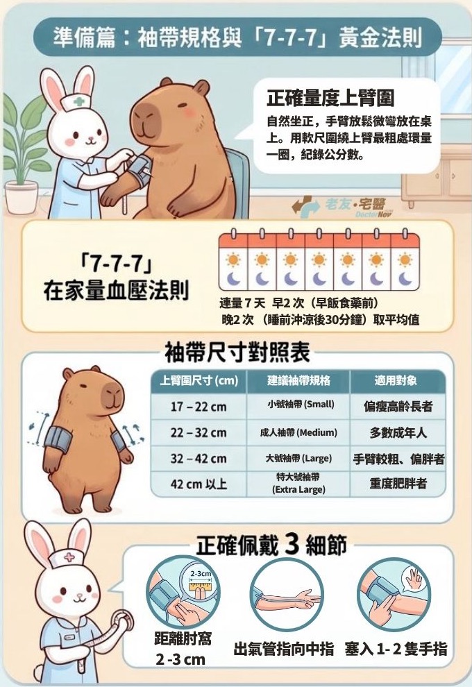袖帶規格與「7-7-7」黃金法則
